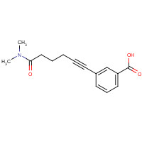863713-72-8 3-[6-(dimethylamino)-6-oxohex-1-ynyl]benzoic acid chemical structure