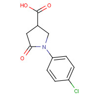 39629-87-3 1-(4-chlorophenyl)-5-oxopyrrolidine-3-carboxylic acid chemical structure