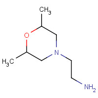 244789-18-2 2-(2,6-dimethylmorpholin-4-yl)ethanamine chemical structure