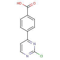 281232-89-1 4-(2-chloropyrimidin-4-yl)benzoic acid chemical structure