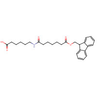 125674-96-6 6-[[7-(9H-fluoren-9-ylmethoxy)-7-oxoheptanoyl]amino]hexanoic acid chemical structure