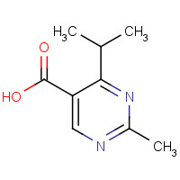 127958-08-1 2-methyl-4-propan-2-ylpyrimidine-5-carboxylic acid chemical structure