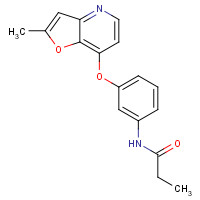 1360910-89-9 N-[3-(2-methylfuro[3,2-b]pyridin-7-yl)oxyphenyl]propanamide chemical structure