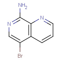 67967-17-3 5-bromo-1,7-naphthyridin-8-amine chemical structure