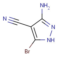 1384973-12-9 3-amino-5-bromo-1H-pyrazole-4-carbonitrile chemical structure