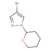 82099-98-7 4-bromo-1-(oxan-2-yl)pyrazole chemical structure