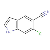 1423120-66-4 6-chloro-1H-indole-5-carbonitrile chemical structure