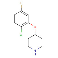 883526-70-3 4-(2-chloro-5-fluorophenoxy)piperidine chemical structure