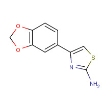 185613-91-6 4-(1,3-benzodioxol-5-yl)-1,3-thiazol-2-amine chemical structure