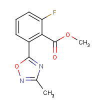 1293285-23-0 methyl 2-fluoro-6-(3-methyl-1,2,4-oxadiazol-5-yl)benzoate chemical structure