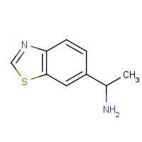 916201-65-5 1-(1,3-benzothiazol-6-yl)ethanamine chemical structure