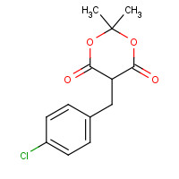88466-67-5 5-[(4-chlorophenyl)methyl]-2,2-dimethyl-1,3-dioxane-4,6-dione chemical structure