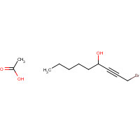 54315-35-4 acetic acid;1-bromonon-2-yn-4-ol chemical structure