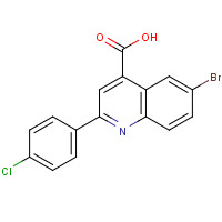 351327-32-7 6-bromo-2-(4-chlorophenyl)quinoline-4-carboxylic acid chemical structure