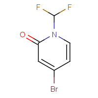 832735-57-6 4-bromo-1-(difluoromethyl)pyridin-2-one chemical structure