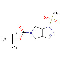 1226781-81-2 tert-butyl 1-methylsulfonyl-4,6-dihydropyrrolo[3,4-c]pyrazole-5-carboxylate chemical structure