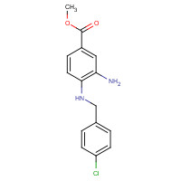 174422-23-2 methyl 3-amino-4-[(4-chlorophenyl)methylamino]benzoate chemical structure