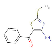 39736-27-1 (4-amino-2-methylsulfanyl-1,3-thiazol-5-yl)-phenylmethanone chemical structure