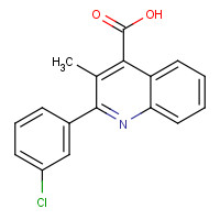 350997-46-5 2-(3-chlorophenyl)-3-methylquinoline-4-carboxylic acid chemical structure