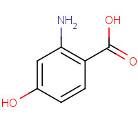 38160-63-3 2-amino-4-hydroxybenzoic acid chemical structure