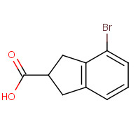 209224-95-3 4-bromo-2,3-dihydro-1H-indene-2-carboxylic acid chemical structure