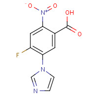 1141669-65-9 4-fluoro-5-imidazol-1-yl-2-nitrobenzoic acid chemical structure