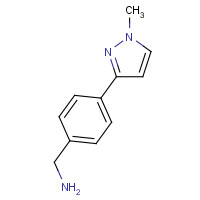 915707-40-3 [4-(1-methylpyrazol-3-yl)phenyl]methanamine chemical structure