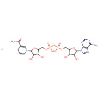 104809-32-7 [[5-(6-aminopurin-9-yl)-3,4-dihydroxyoxolan-2-yl]methoxy-hydroxyphosphoryl] [5-(3-carbamoyl-4H-pyridin-1-yl)-3,4-dihydroxyoxolan-2-yl]methyl hydrogen phosphate;potassium chemical structure