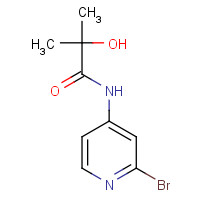 1433904-52-9 N-(2-bromopyridin-4-yl)-2-hydroxy-2-methylpropanamide chemical structure