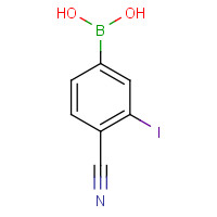 1257793-10-4 (4-cyano-3-iodophenyl)boronic acid chemical structure