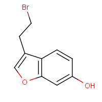 875455-37-1 3-(2-bromoethyl)-1-benzofuran-6-ol chemical structure