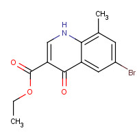 67643-31-6 ethyl 6-bromo-8-methyl-4-oxo-1H-quinoline-3-carboxylate chemical structure