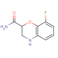 1257703-79-9 8-fluoro-3,4-dihydro-2H-1,4-benzoxazine-2-carboxamide chemical structure