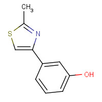 163299-00-1 3-(2-methyl-1,3-thiazol-4-yl)phenol chemical structure