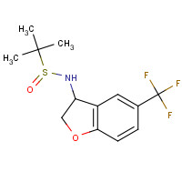 1243205-09-5 2-methyl-N-[5-(trifluoromethyl)-2,3-dihydro-1-benzofuran-3-yl]propane-2-sulfinamide chemical structure