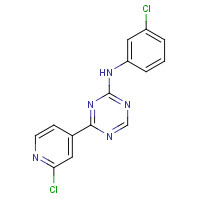 652153-37-2 N-(3-chlorophenyl)-4-(2-chloropyridin-4-yl)-1,3,5-triazin-2-amine chemical structure