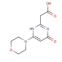 1260981-25-6 2-(6-morpholin-4-yl-4-oxo-1H-pyrimidin-2-yl)acetic acid chemical structure