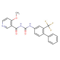 1324003-64-6 4-methoxy-N-[[4-phenyl-3-(trifluoromethyl)phenyl]carbamoyl]pyridine-3-carboxamide chemical structure