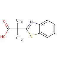 125305-80-8 2-(1,3-benzothiazol-2-yl)-2-methylpropanoic acid chemical structure