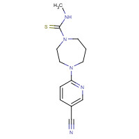 519056-55-4 4-(5-cyanopyridin-2-yl)-N-methyl-1,4-diazepane-1-carbothioamide chemical structure