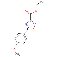 151098-14-5 ethyl 5-(4-methoxyphenyl)-1,2,4-oxadiazole-3-carboxylate chemical structure