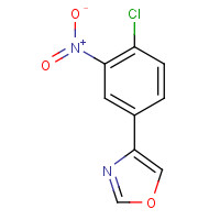 916051-60-0 4-(4-chloro-3-nitrophenyl)-1,3-oxazole chemical structure