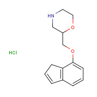 65043-22-3 2-(3H-inden-4-yloxymethyl)morpholine;hydrochloride chemical structure