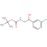 1187983-89-6 tert-butyl N-[2-(3-chlorophenyl)-2-hydroxyethyl]carbamate chemical structure