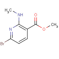 1034131-15-1 methyl 6-bromo-2-(methylamino)pyridine-3-carboxylate chemical structure