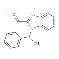 612046-98-7 1-(1-phenylethyl)benzimidazole-2-carbaldehyde chemical structure