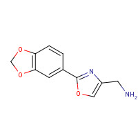 885273-48-3 [2-(1,3-benzodioxol-5-yl)-1,3-oxazol-4-yl]methanamine chemical structure