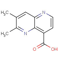 1193106-42-1 6,7-dimethyl-1,5-naphthyridine-4-carboxylic acid chemical structure