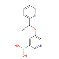 1610520-32-5 [5-(1-pyridin-2-ylethoxy)pyridin-3-yl]boronic acid chemical structure