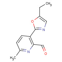 1228430-78-1 3-(5-ethyl-1,3-oxazol-2-yl)-6-methylpyridine-2-carbaldehyde chemical structure